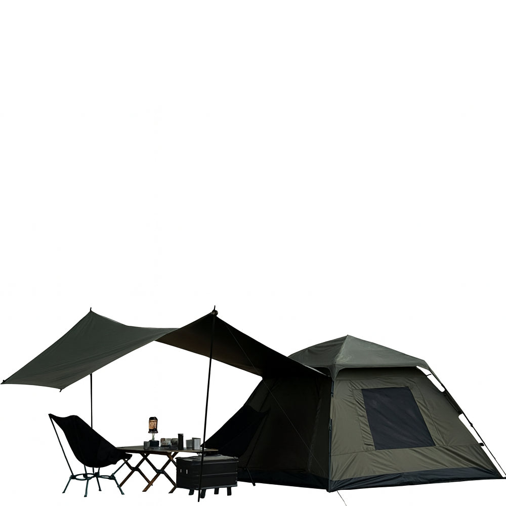 One Touch Camping Tent with Canopy | Pop-up Tent